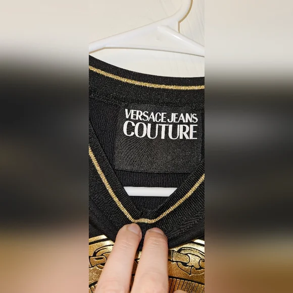 Versace Jeans Collection Black and Gold Top - Picture 4 of 9